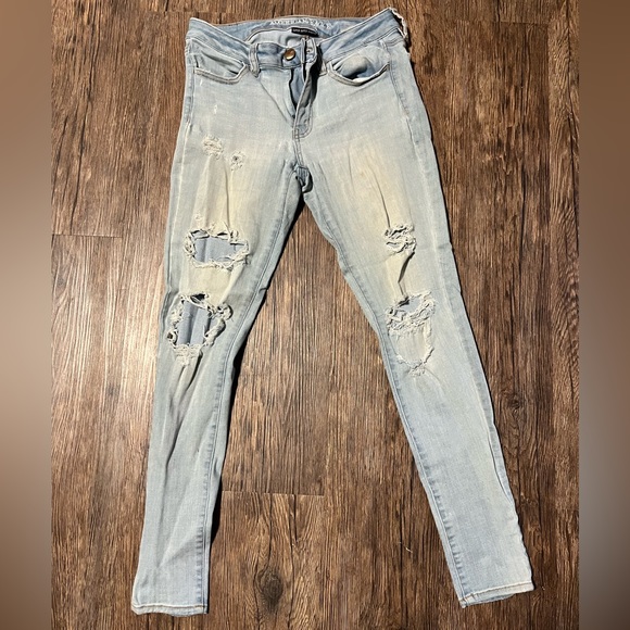 American Eagle ripped jegging, size 6 - Picture 1 of 3